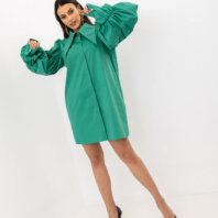 2202-GR Zielona sukienka koszulowa (3)