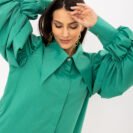 2202-GR Zielona sukienka koszulowa (7)